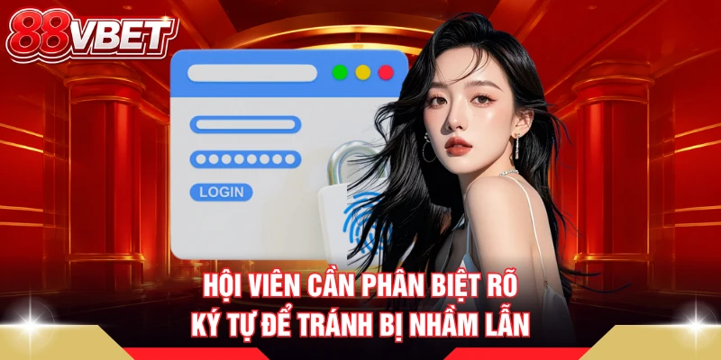 Hội viên cần phân biệt rõ ký tự để tránh bị nhầm lẫn